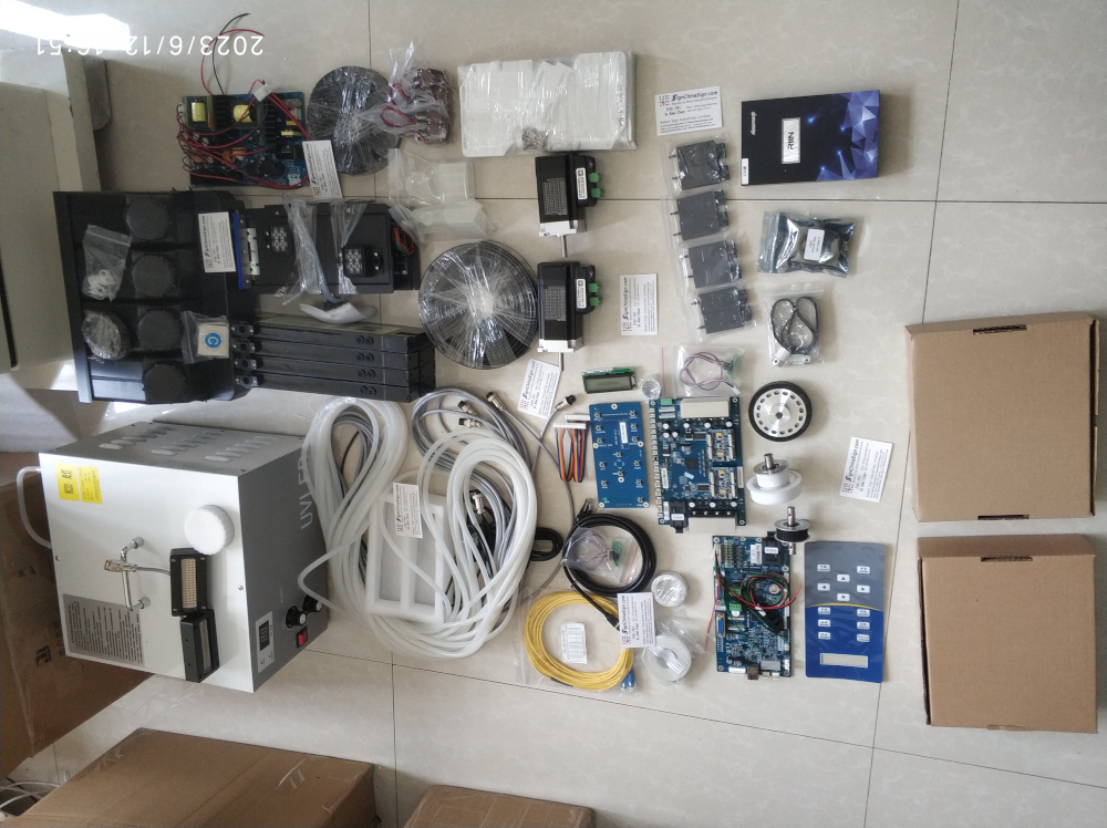Kit I3200 UV For Upgrading Chinese Inkjet Printer With 2 I3200 Printheads (Roll To Roll Style)