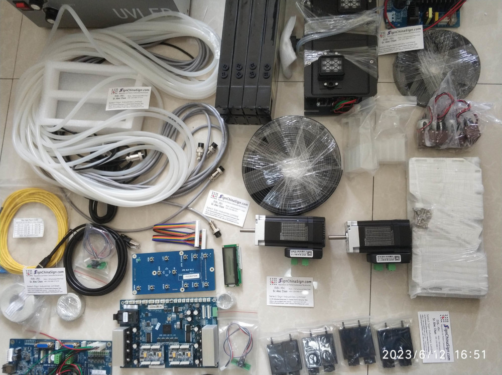 Kit I3200 UV For Upgrading Chinese Inkjet Printer With 2 I3200 Printheads (Roll To Roll Style)