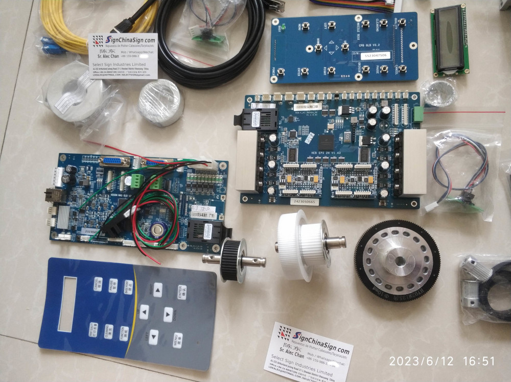 Kit I3200 UV For Upgrading Chinese Inkjet Printer With 2 I3200 Printheads (Roll To Roll Style)