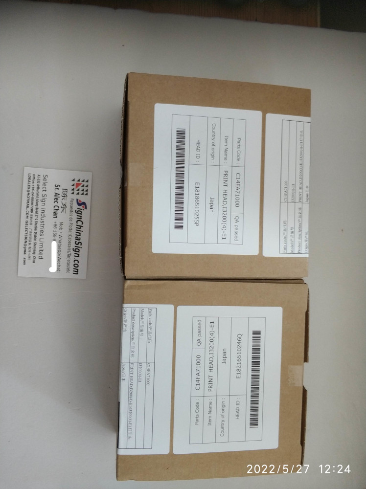 Epson i3200-E1 Eco-solvent Version for Audley Inkjet Printers