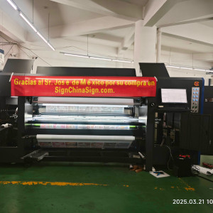 Double Print Inkjet Printer of Skyjet for Textile material delivery to Mexico Mar 2025 for Mr.Jose
